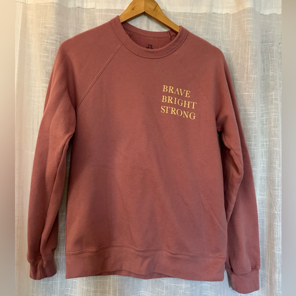 The little milk bar Colab “I AM” Pullover Size Small